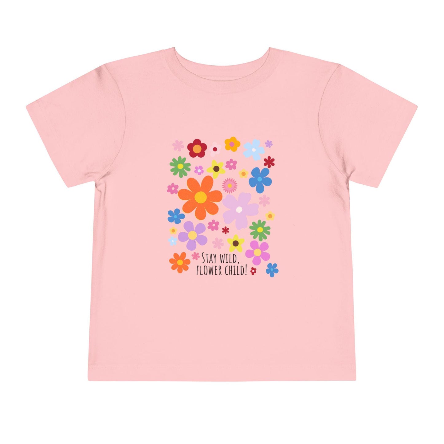 Stay Wild Flower Child Toddler Tee: Floral Spring Outfit