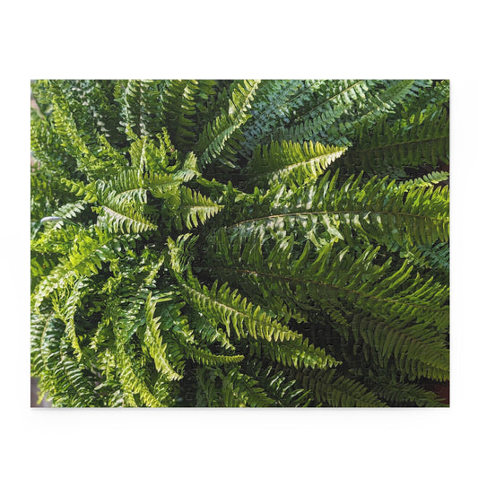 Fern Fronds Jigsaw Puzzle — Lush Green Botanical 120/252/500-Piece Puzzle