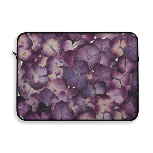 Purple Hydrangea Laptop Sleeve — Floral Protective Case for MacBook & Laptops