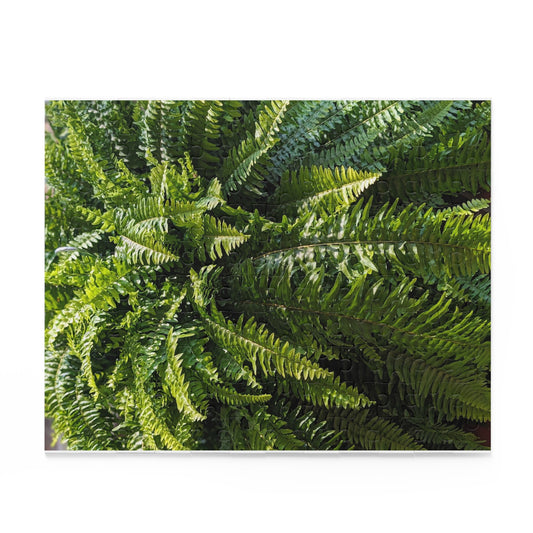 Fern Fronds Jigsaw Puzzle — Lush Green Botanical 120/252/500-Piece Puzzle