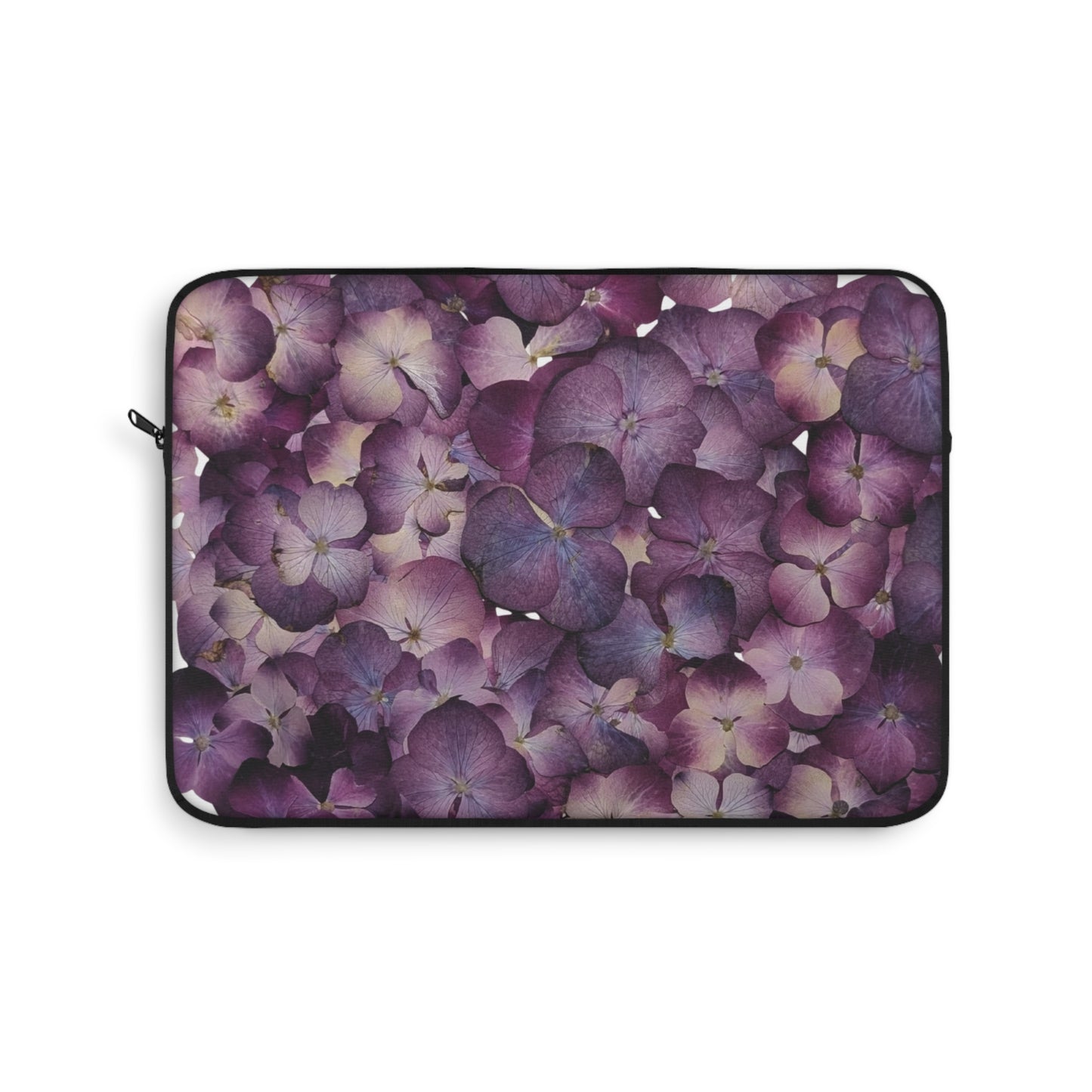 Purple Hydrangea Laptop Sleeve — Floral Protective Case for MacBook & Laptops