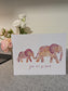 Mama & Me Elephant Pressed Flower Art Print – 8x10