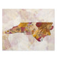 North Carolina Floral Map Puzzle – Vintage Botanical State Jigsaw (120/252/500 pcs)