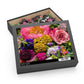 Floral Bouquet Jigsaw Puzzle — Vibrant Garden 120/252/500-Piece Puzzle