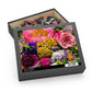 Floral Bouquet Jigsaw Puzzle — Vibrant Garden 120/252/500-Piece Puzzle