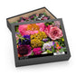 Floral Bouquet Jigsaw Puzzle — Vibrant Garden 120/252/500-Piece Puzzle