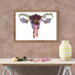 Pressed Flower Uterus Wall Art Print - Feminine Botanical Anatomy Decor