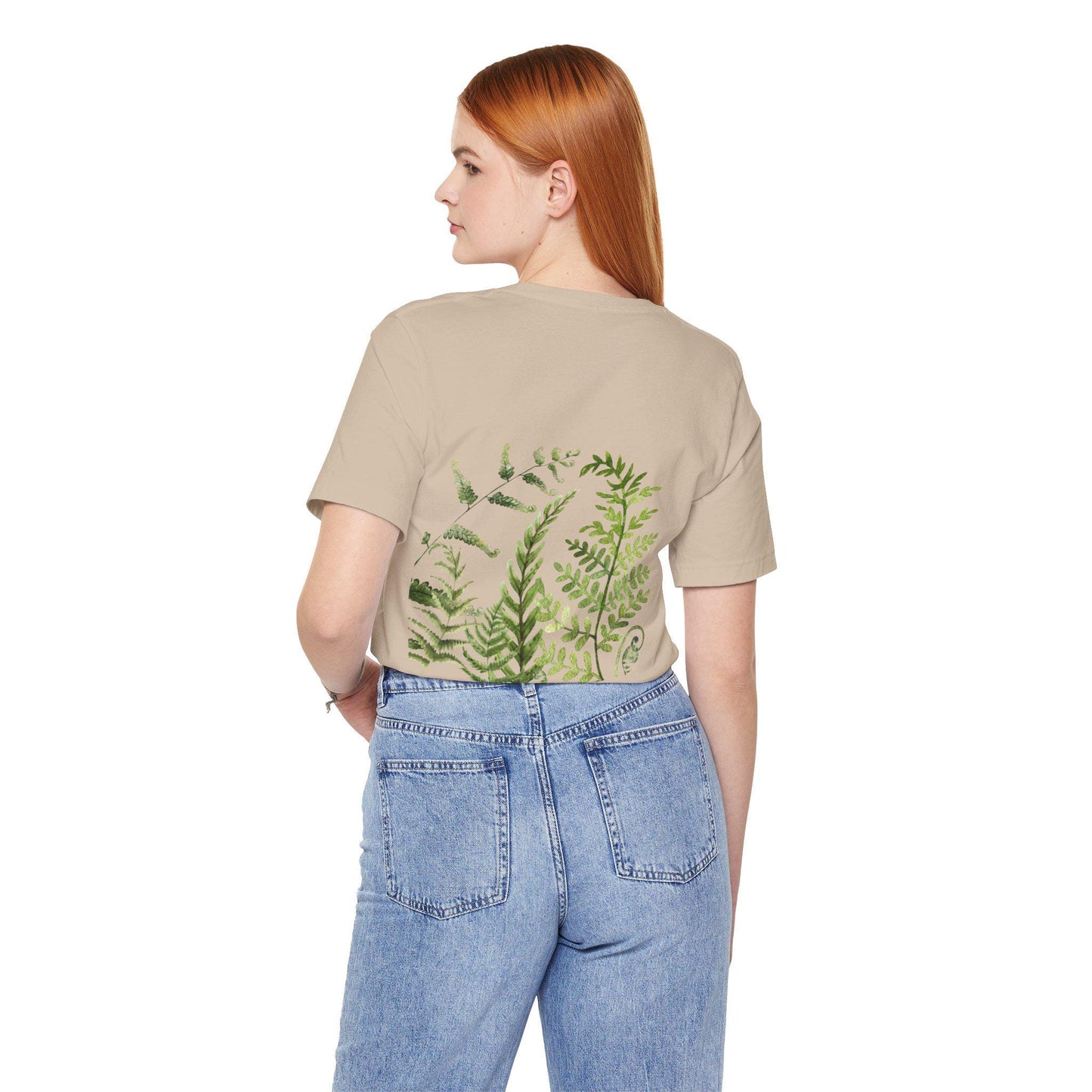 Botanical Fern Tee: Soft Cotton Nature Lover Shirt
