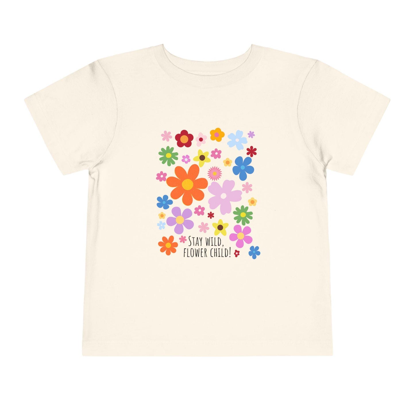 Stay Wild Flower Child Toddler Tee: Floral Spring Outfit