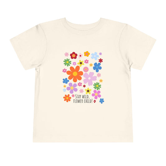 Stay Wild Flower Child Toddler Tee: Floral Spring Outfit