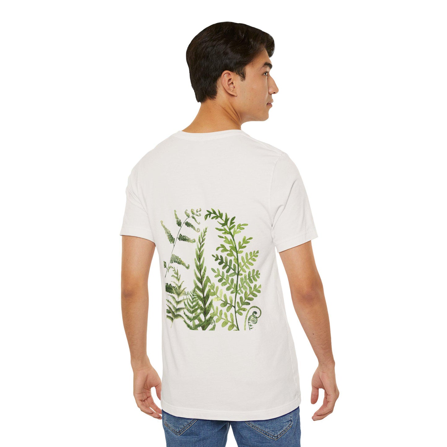 Botanical Fern Tee: Soft Cotton Nature Lover Shirt
